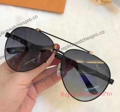 Super Light Cartier All Black Sunglasses Fake For Mens 